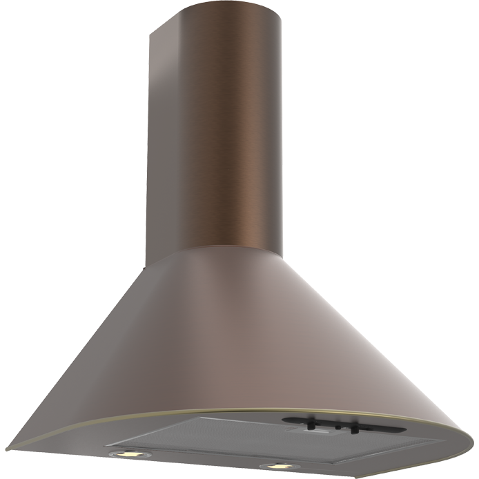 Вытяжка Elikor Эпсилон 60Н-430-П3Л Copper Antique/Gold - КВ II М-430-60-50
