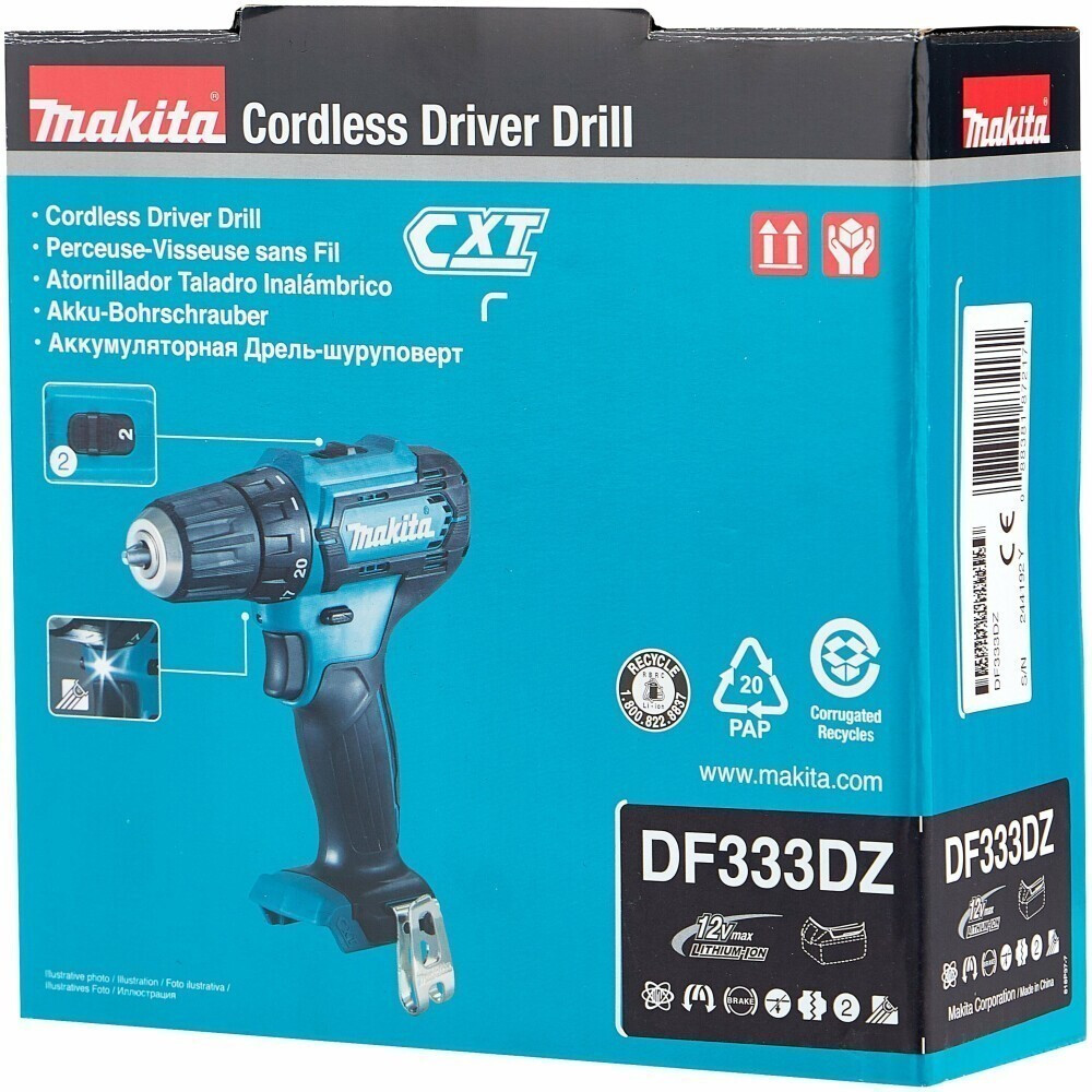 Дрель Makita DF333DZ - фото 5
