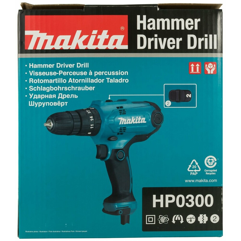 Дрель Makita HP0300 - фото 4