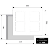 Индукционная варочная панель LEX EVI 640 F BL (CHYO000189)