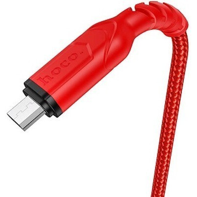 Кабель USB A (M) - microUSB B (M), 1м, HOCO X59 Red (HC-44906) - фото 2