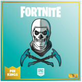 Значок Numskull Pin Kings Fortnite 1.3 Skull Trooper - набор из 2 шт (NS2446)