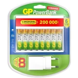 Зарядное устройство для аккумуляторов GP CPBXL + 8x AA 2700mAh (270AAHC/CPBXL-2CR8)