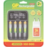 Зарядное устройство для аккумуляторов GP MHSPB + 4x AA 2700mAh (GP270AAHC/MHSPBA-2CR4)