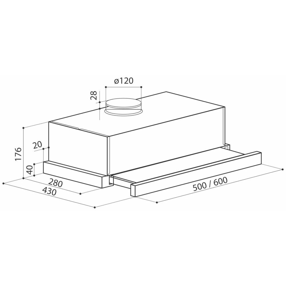 Вытяжка LEX Hubble G 2M 600 Black - CHAT000057 - фото 9