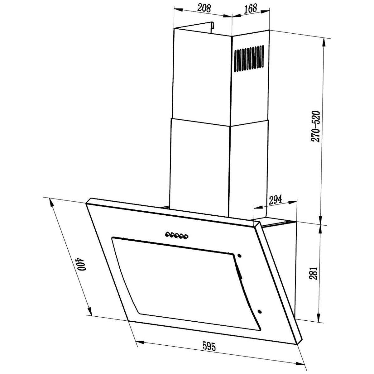 Вытяжка LEX Mika GS 600 White - CHTI000339 - фото 6