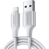 Кабель USB - Lightning, 1м, UGREEN US199 Silver (60161)