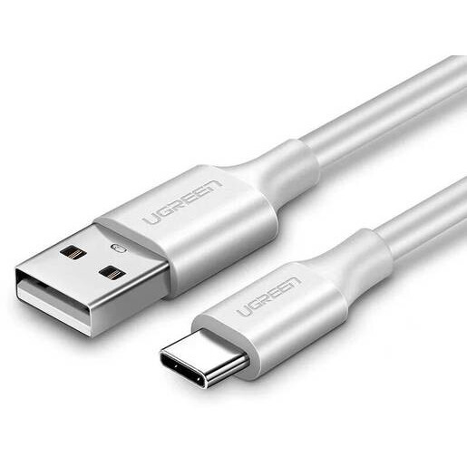 Кабель USB - USB Type-C, 1м, UGREEN US287 White