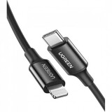 Кабель USB Type-C - Lightning, 1м, UGREEN US171 Black (60751)