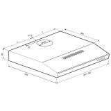 Вытяжка KRONA JESSICA slim 600 Black PB (00022841)