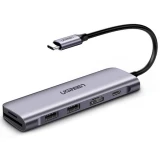USB-концентратор UGREEN 6-in-1 4K HDMI USB C Hub (CM195) (70410)