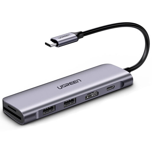 USB-концентратор UGREEN 6-in-1 4K HDMI USB C Hub (CM195) - 70410 - фото 2