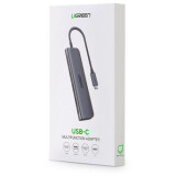 USB-концентратор UGREEN 6-in-1 4K HDMI USB C Hub (CM195) (70410)