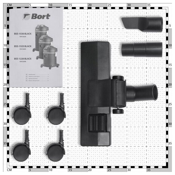 Профессиональный пылесос Bort BSS-1220 Black - 93412598 - фото 8