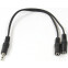 Разветвитель 3.5 Jack (M) - 2x 3.5 Jack (F), VCOM CV203-0.2M - фото 2