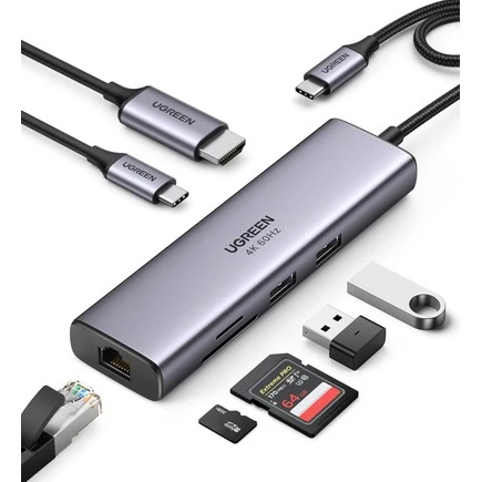 USB-концентратор UGREEN CM512 - 60515 - фото 2