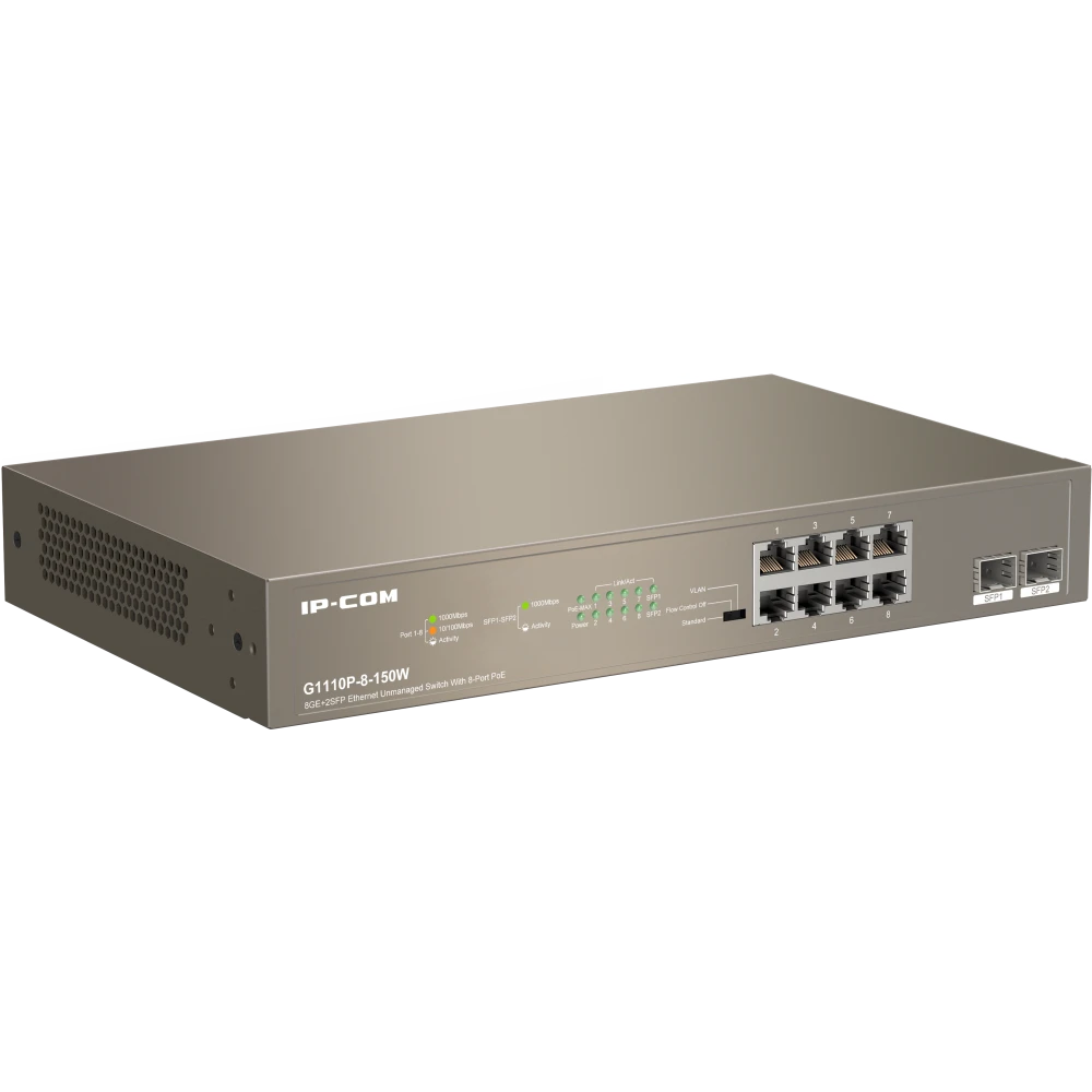 Коммутатор (свитч) IP-COM G1110P-8-150W - фото 2