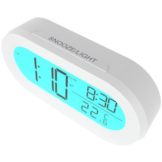 Часы-будильник Ritmix CAT-110 White - фото 3