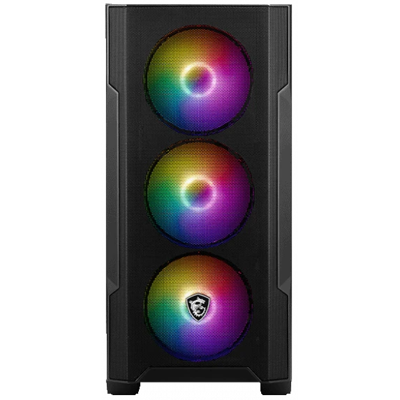 Корпус MSI MAG FORGE M100R Black - MAG FORGE M100R BK - фото 4