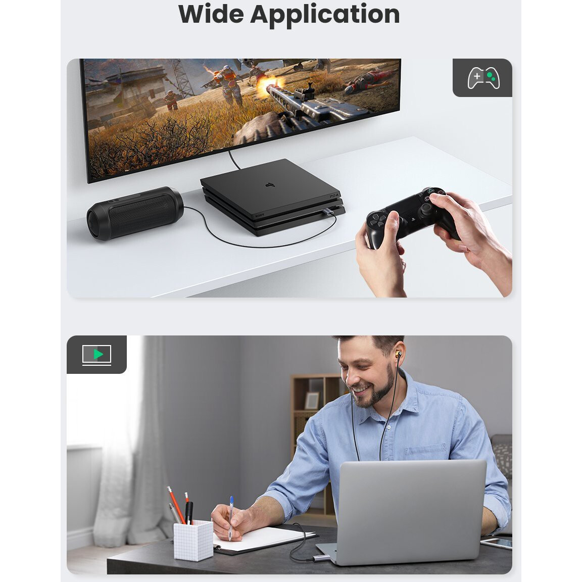 Звуковая карта UGREEN CM383 Grey - 80864 - фото 3