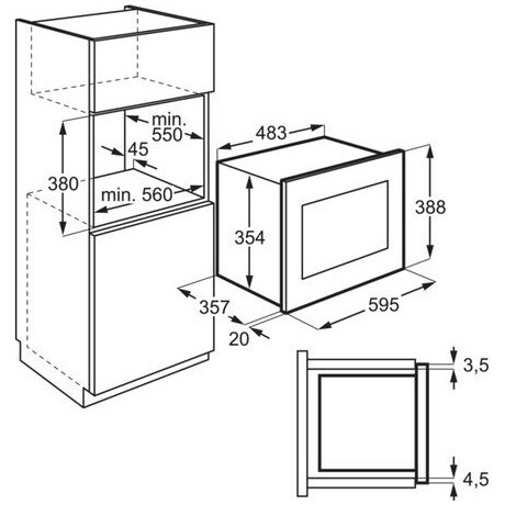 Встраиваемая микроволновая печь Electrolux LMS4253TMX - фото 4