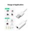 Звуковая карта UGREEN US206 White - 30712 - фото 2