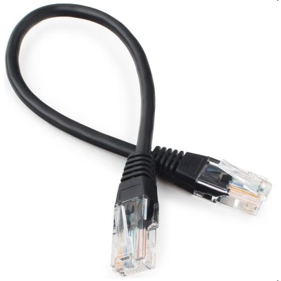 Патч-корд Bion BPC-U5E101-0.5M-BK, 0.5м