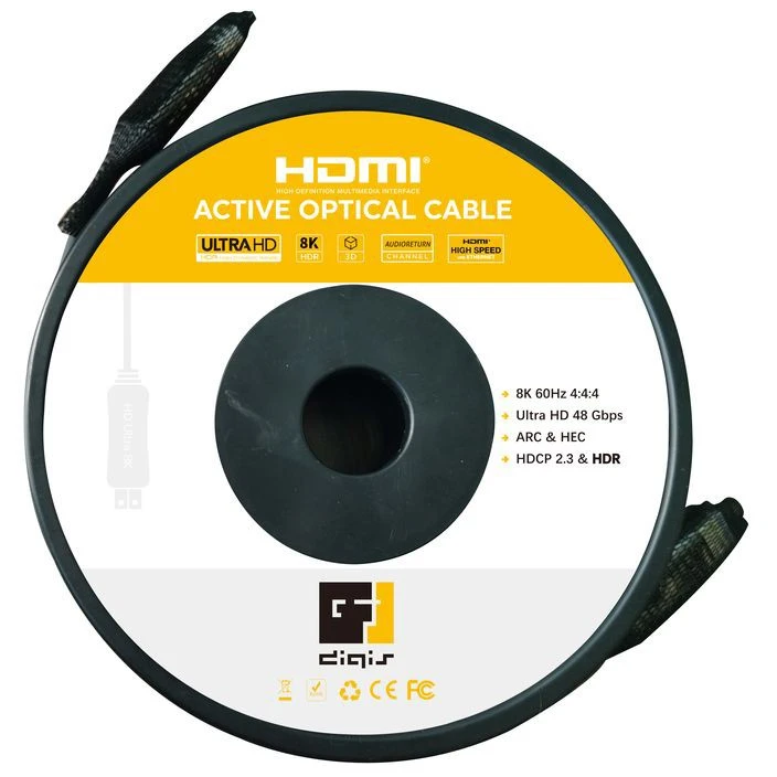 Кабель HDMI - HDMI, 15м, Digis DSM-CH15-8K-AOC - фото 2