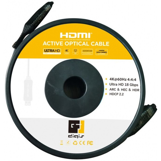 Кабель HDMI - HDMI, 20м, Digis DSM-CH20-AOC - фото 3