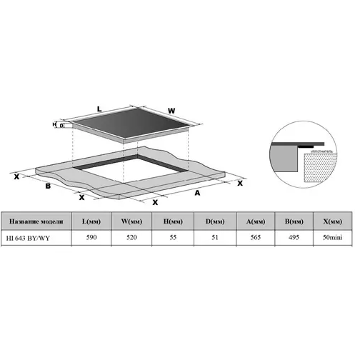 Индукционная варочная панель Weissgauff HI 643 BY - фото 3
