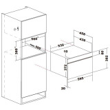 Встраиваемая микроволновая печь Korting KMI 830 GNBX