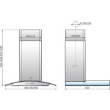 Вытяжка Elikor Аметист 60Н-430-К3Д Stainless Steel/Toned Glass (947236)