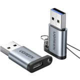 Переходник USB A (M) - USB Type-C (F), UGREEN US276 Grey (50533)
