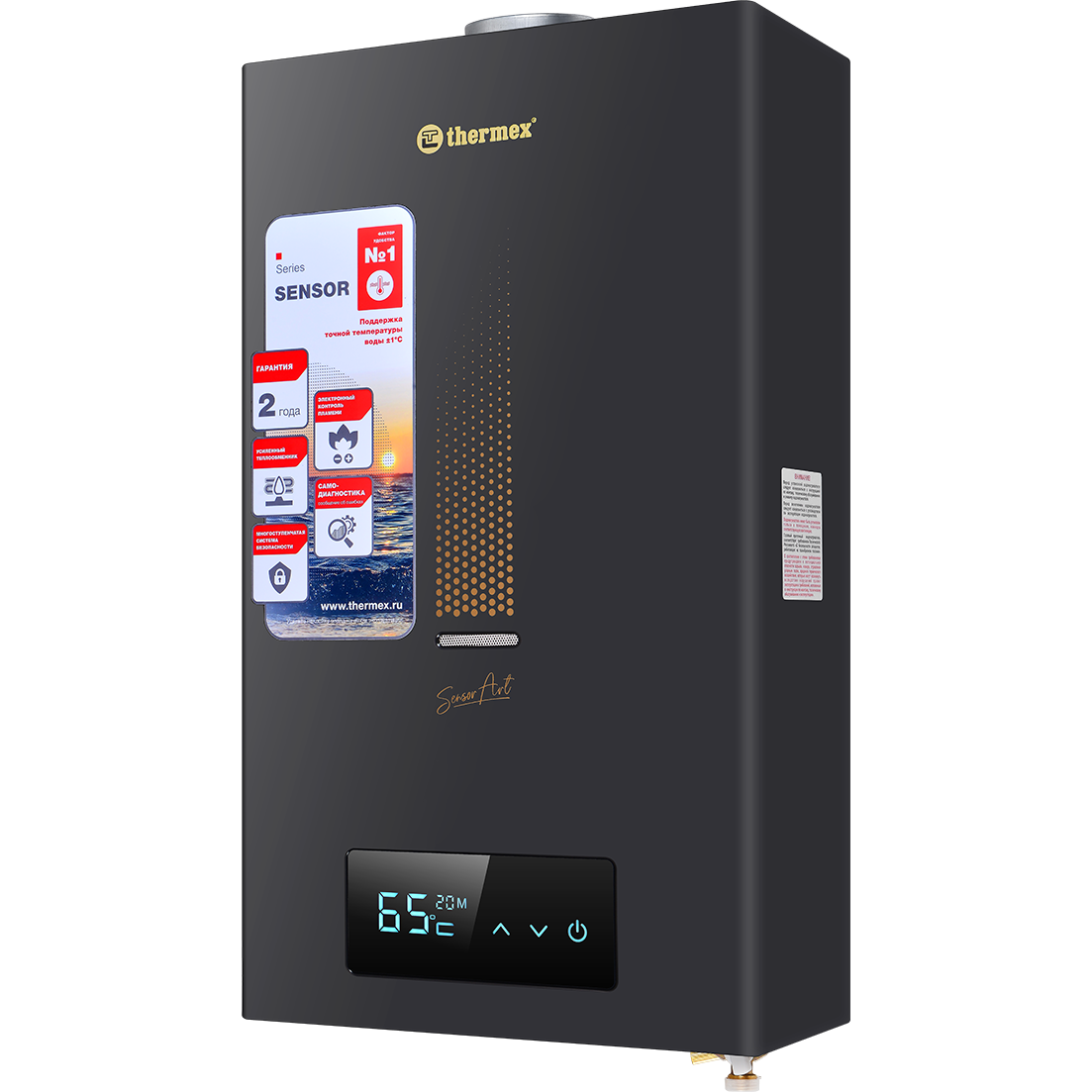Водонагреватель Thermex S 20 MD Art Black - фото 2