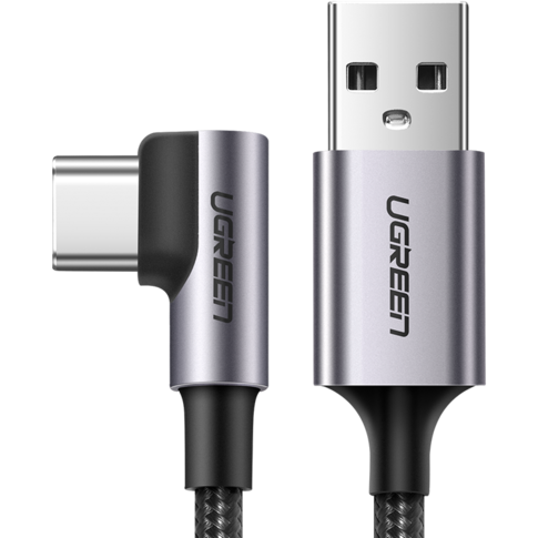 Кабель USB - USB Type-C, 1м, UGREEN US284 Black