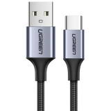 Кабель USB - USB Type-C, 1м, UGREEN US288 Black (60126)