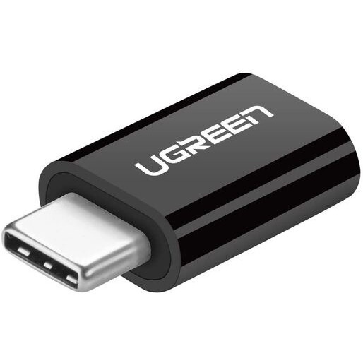 Переходник microUSB (F) - USB Type-C, UGREEN US157 Black