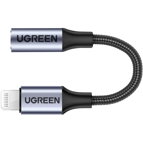 Переходник Lightning - 3.5 Jack, 0.1м, UGREEN US211