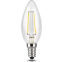 Филаментная лампочка Gauss Filament Свеча 4100K (11 Вт, E14) - 103801211