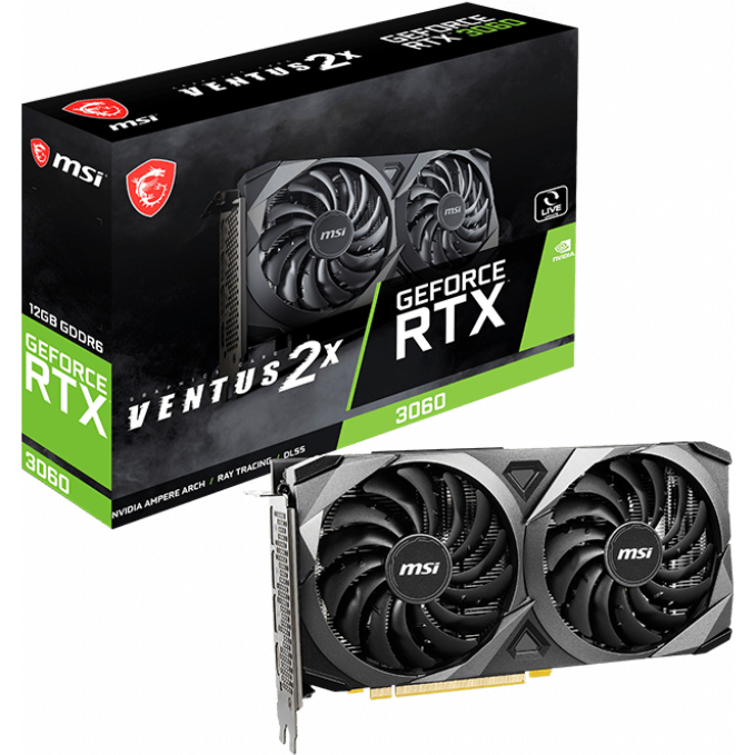 Видеокарта NVIDIA GeForce RTX 3060 MSI 12Gb (RTX 3060 VENTUS 2X 12G) - фото 5