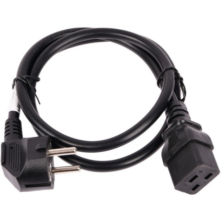 Кабель питания Schuko - C19, 5м, Lanmaster LAN-PP19/SHA-5.0-BK