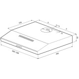 Вытяжка KRONA ERMINA 600 Black PB (КА-00001059)
