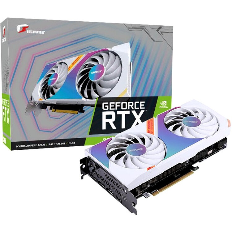 Видеокарта NVIDIA GeForce RTX 3050 Colorful 8Gb (RTX 3050 Ultra W DUO OC 8G-V) - фото 5