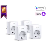 Умная розетка TP-Link Tapo P100 (4 шт.) (Tapo P100(4-pack))