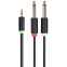 Разветвитель 3.5 Jack (M) - 2x 6.3 Jack (M), 3м, Telecom TAV6168-3M