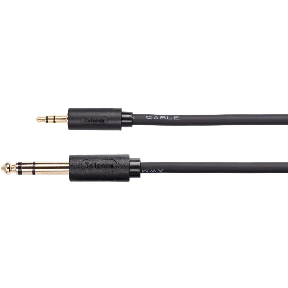 Кабель 3.5 Jack (M) - 6.3 Jack (M), 1.5м, Telecom TAV6165-1.5M
