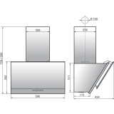 Вытяжка Elikor Рубин Stone S4 60П-700-Э4Д Baked Milk (КВ IЭ-700-60-1100)