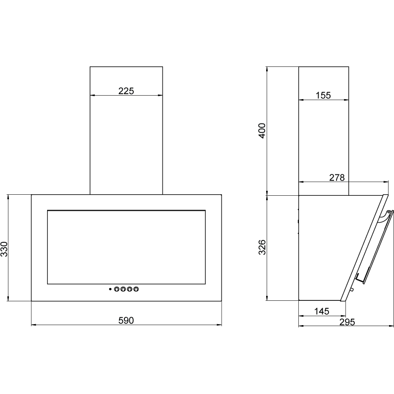 Вытяжка Elikor Коралл 60П-430-К3Д White/White Glass - 266400 - фото 2