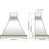 Вытяжка Elikor Вилла 60П-650-П3Л White