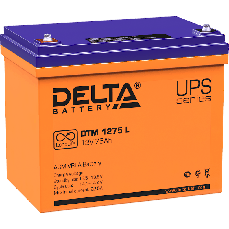 Аккумуляторная батарея Delta DTM1275L